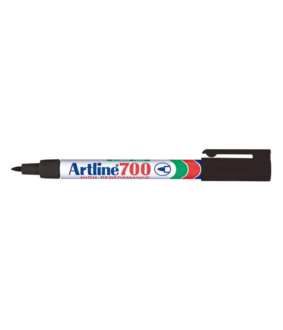 Rotulador artline marcador permanente ek-700 negro -punta redonda 0.7 mm -papel metal y cristal - Imagen 1