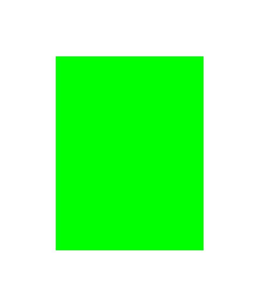 Cartulina fluorescente verde 50x65 cm - Imagen 1