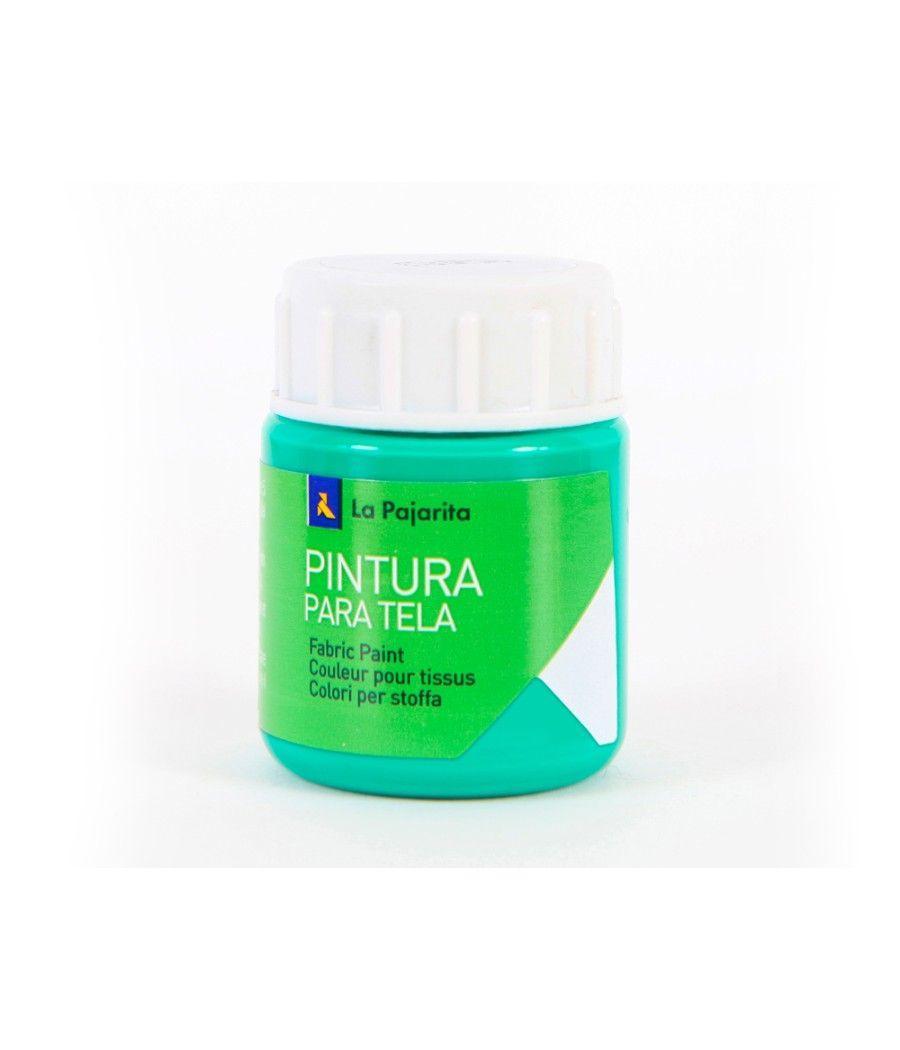 Pintura para tela la pajarita verde esmeralda 25 ml - Imagen 1