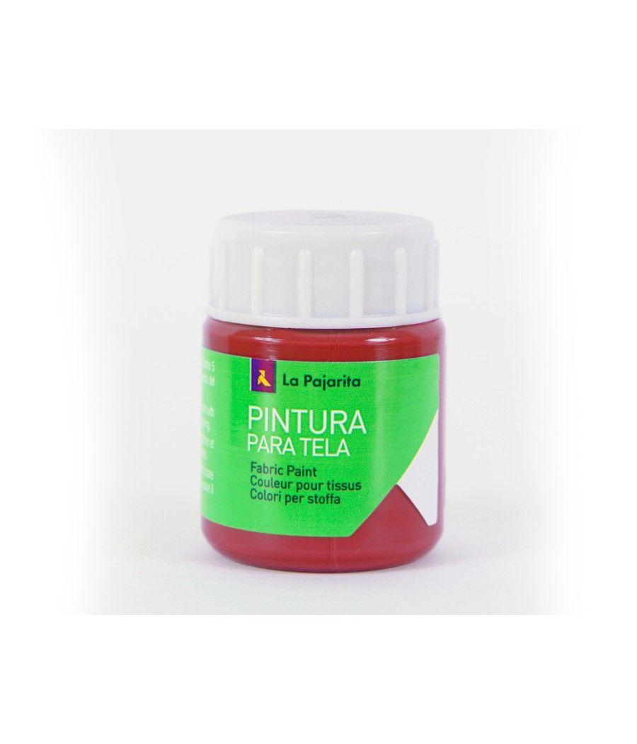 Pintura para tela la pajarita rojo ingles 25 ml - Imagen 1