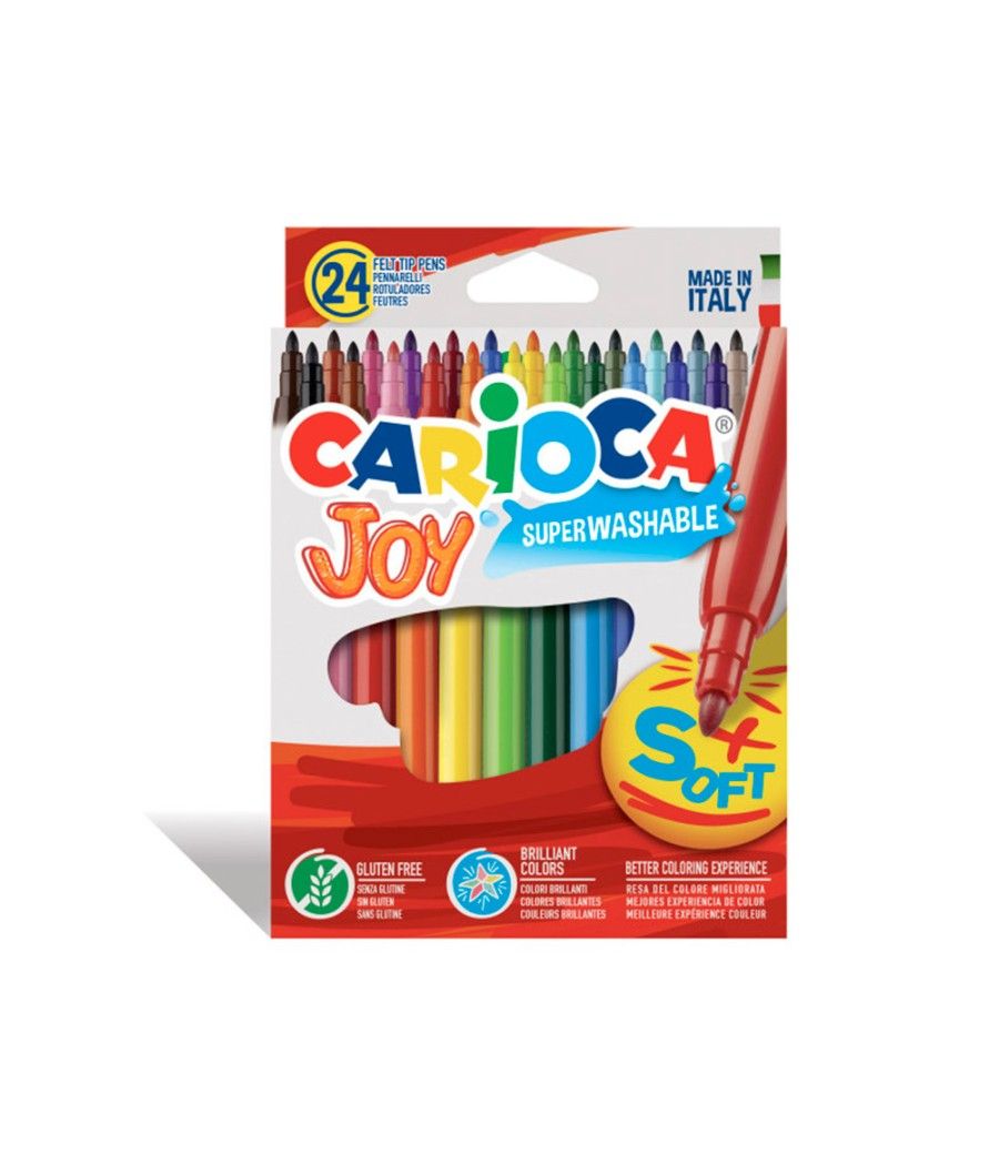 Rotulador carioca joy caja de 24 colores - Imagen 1