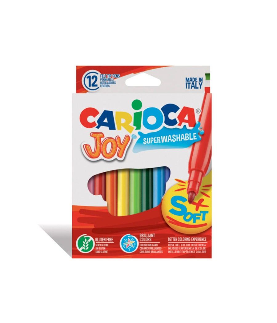 Rotulador carioca joy caja de 12 colores - Imagen 1