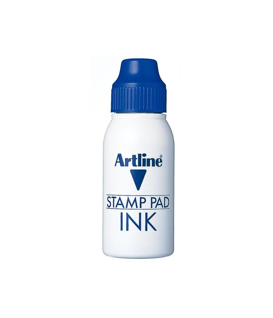 Tinta tampón artline azul frasco de 50 cc - Imagen 1