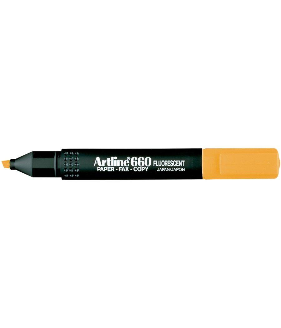 Rotulador artline fluorescente ek-660 naranja -punta biselada - Imagen 1
