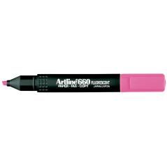 Rotulador artline fluorescente ek-660 rosa -punta biselada - Imagen 1