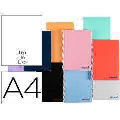 Cuaderno espiral liderpapel a4 wonder tapa plástico 80h 90 gr liso colores surtidos - Imagen 1