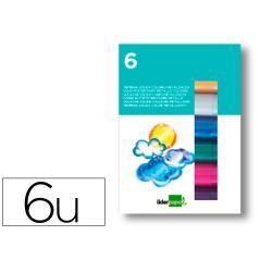 Tempera solida en barra liderpapel escolar 10 gr caja de 6 colores surtidos - Imagen 1