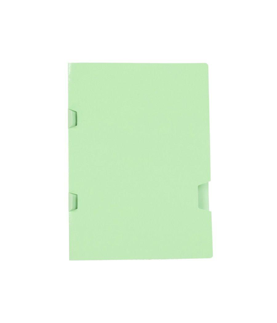 Subcarpeta liderpapel folio verde tres uñeros plastificada160g/m2 - Imagen 1