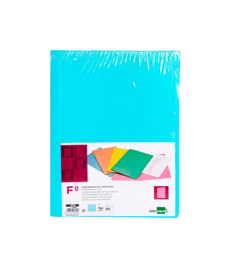 Subcarpeta liderpapel folio azul pastel 180g/m2 - Imagen 1