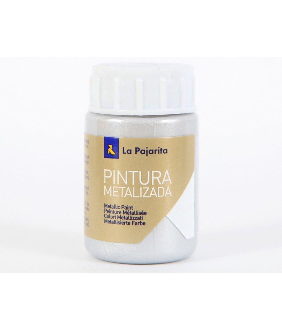Pintura metalizada la pajarita plata 35 ml - Imagen 1