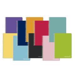 Cuaderno espiral liderpapel folio witty tapa dura 80h 75gr pauta 3,5mm con margen colores surtidos - Imagen 1