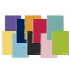 Cuaderno espiral liderpapel folio witty tapa dura 80h 75gr rayado n 46 colores surtidos - Imagen 1