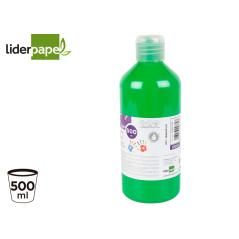 Pintura dedos liderpapel botella de 500 ml verde - Imagen 1