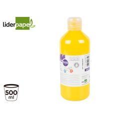 Pintura dedos liderpapel botella de 500 ml amarillo - Imagen 1