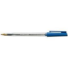 Bolígrafo staedtler stick azul con capuchón - Imagen 1