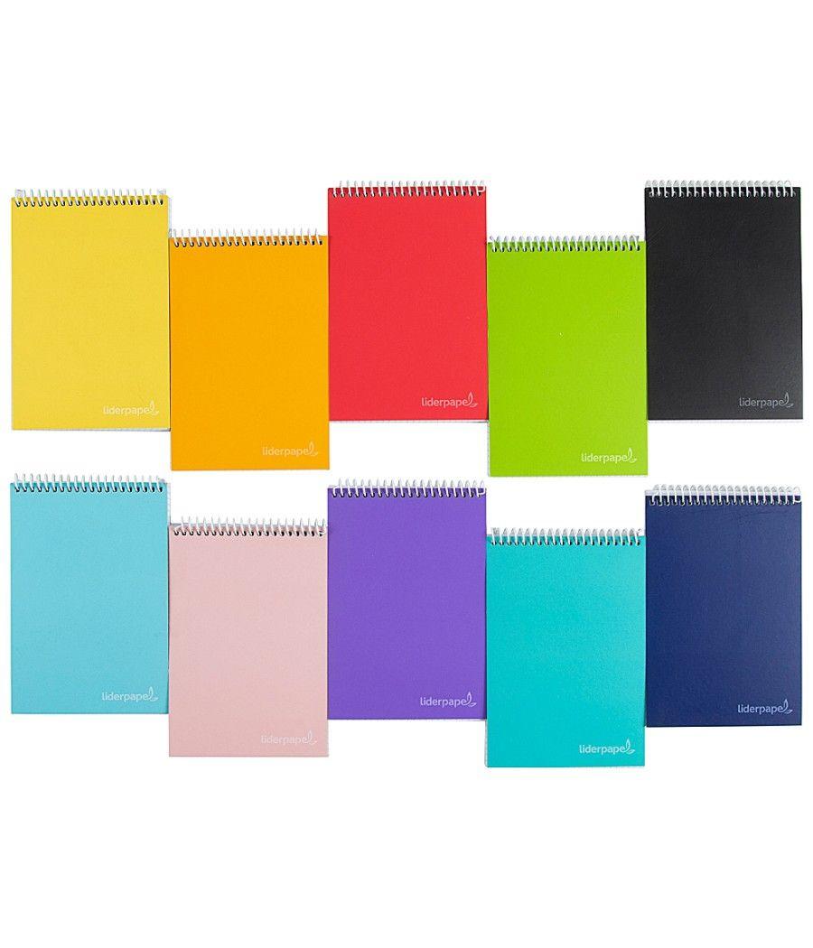 Cuaderno espiral liderpapel bolsillo dieciseiavo apaisado witty tapa dura dura 80h 60 grcuadro 4 mm colores stdos. - Imagen 1