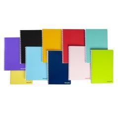 Cuaderno espiral liderpapel cuarto smart tapa blanda 80h 60gr pauta 2,5mm con margen colores surtidos - Imagen 1