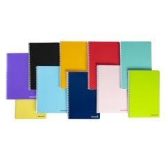 Cuaderno espiral liderpapel cuarto smart tapa blanda 80h 60gr 3mm con margen colores surtidos - Imagen 1