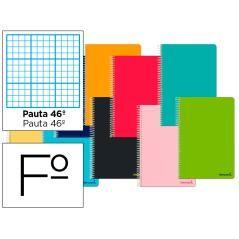 Cuaderno espiral liderpapel folio smart tapa blanda 80h 60gr rayado n 46 colores surtidos - Imagen 1