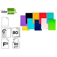 Cuaderno espiral liderpapel folio smart tapa blanda 80h 60gr liso sin margen colores surtidos - Imagen 1