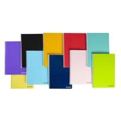 Cuaderno espiral liderpapel folio smart tapa blanda 80h 60gr cuadro 3 mm con margen colores surtidos - Imagen 1