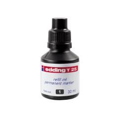 Tinta rotulador edding t-25 negro frasco de 30 ml - Imagen 1