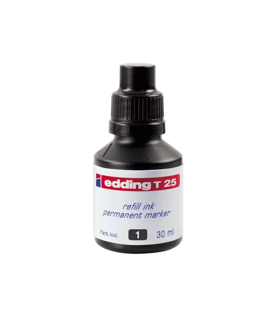 Tinta rotulador edding t-25 negro frasco de 30 ml - Imagen 1