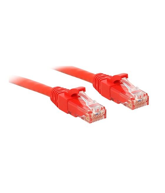 Lindy RJ-45 Cat6 U/UTP 0.5 m cable de red Rojo 0,5 m U/UTP (UTP) - Imagen 1