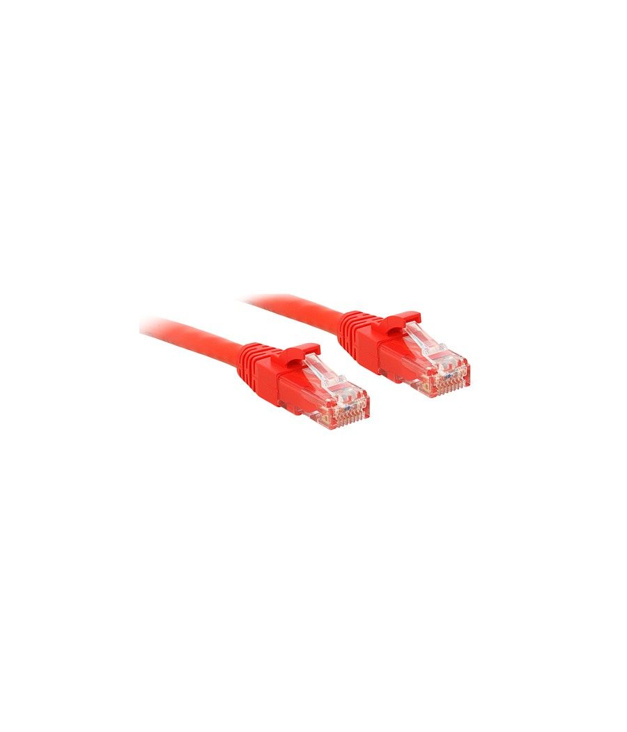 Lindy RJ-45 Cat6 U/UTP 0.5 m cable de red Rojo 0,5 m U/UTP (UTP) - Imagen 1