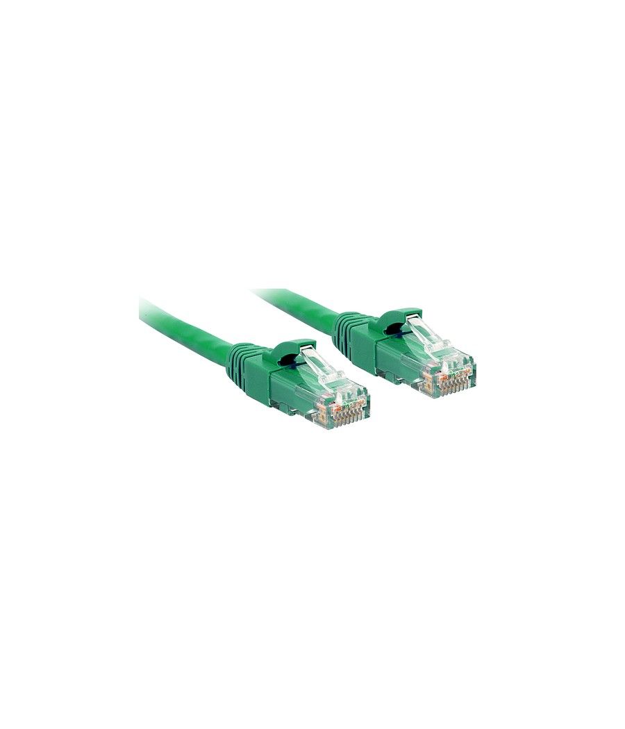 Lindy RJ-45 Cat6 U/UTP 1 m cable de red Verde U/UTP (UTP) - Imagen 1