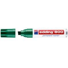 Rotulador edding marcador permanente 800 verde -punta biselada 12 mm - Imagen 1