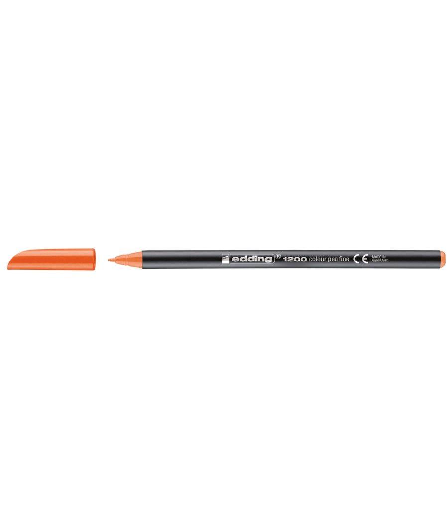 Rotulador edding punta fibra 1200 naranja n.6 -punta redonda 0.5 mm - Imagen 1