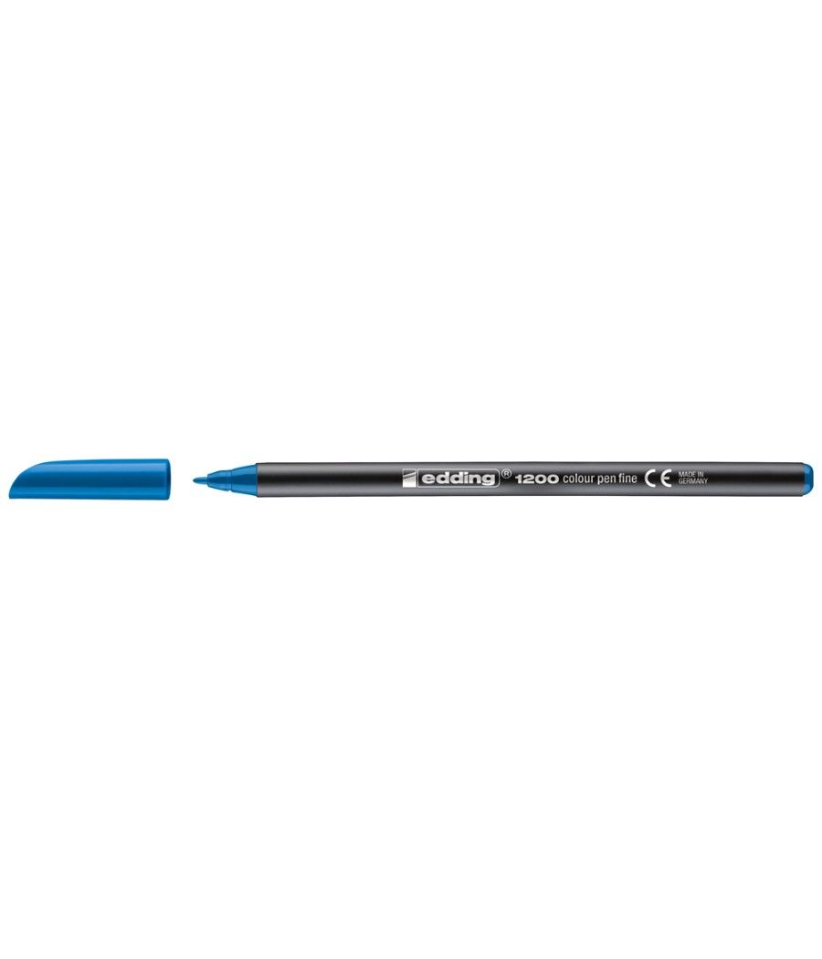 Rotulador edding punta fibra 1200 azul claro n.10 -punta redonda 0.5 mm - Imagen 1