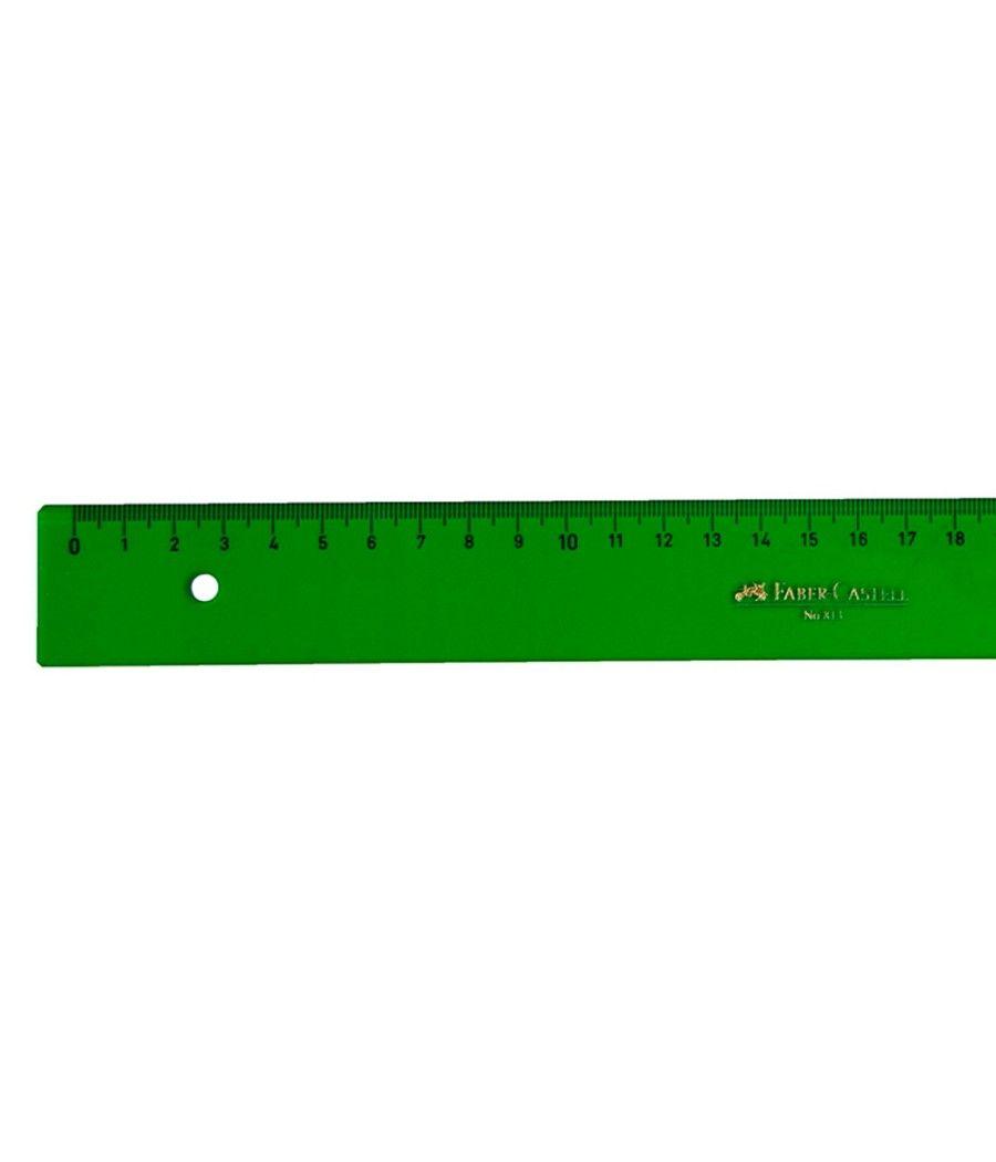 Regla faber 40 cm plástico verde - Imagen 1