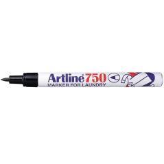 Rotulador artline marcador ropa 750 negro punta redonda 0,7 mm ropa papel metal y cristal - Imagen 1