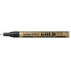 Rotulador artline marcador permanente tinta metálica ek-999 oro -punta redonda 0.8 mm - Imagen 1