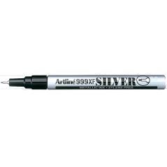 Rotulador artline marcador permanente tinta metálica ek-999 plata -punta redonda 0.8 mm - Imagen 1
