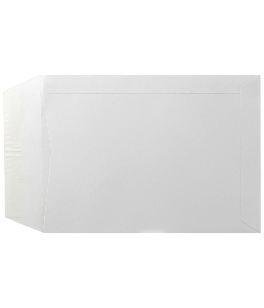 Sobre liderpapel bolsa blanco 310x410 mm solapa tira de silicona papel offset 100 gr caja de 250 unidades - Imagen 1