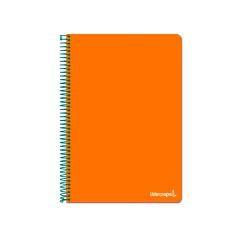 Cuaderno espiral liderpapel folio write tapa blanda 80h 60gr pauta 2,5 mm con margen color naranja - Imagen 1