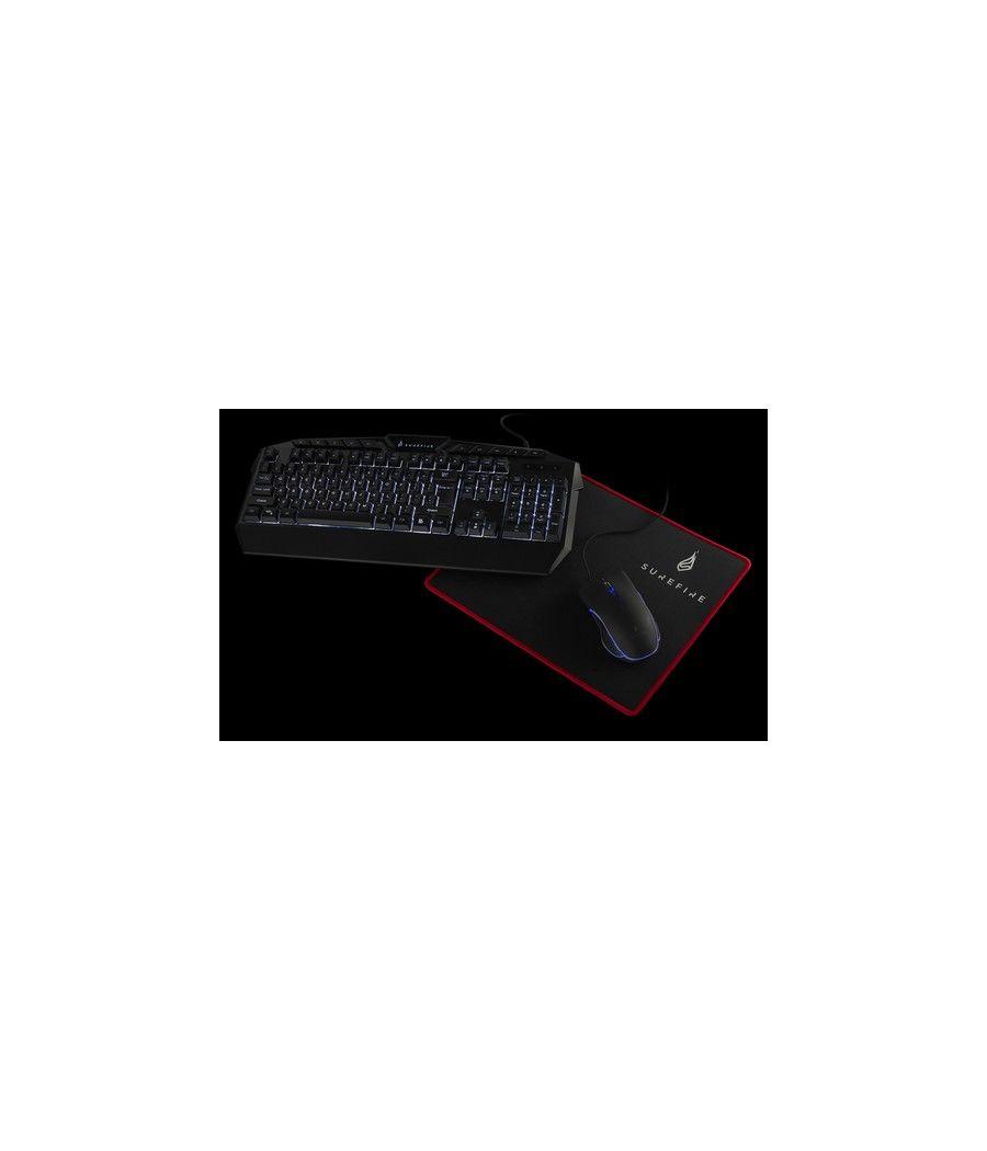 SureFire Silent Flight 320 Alfombrilla de ratón para juegos Negro, Rojo - Imagen 2