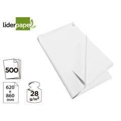 Papel manila 62x86 blanco paquete de 500 hojas - Imagen 1