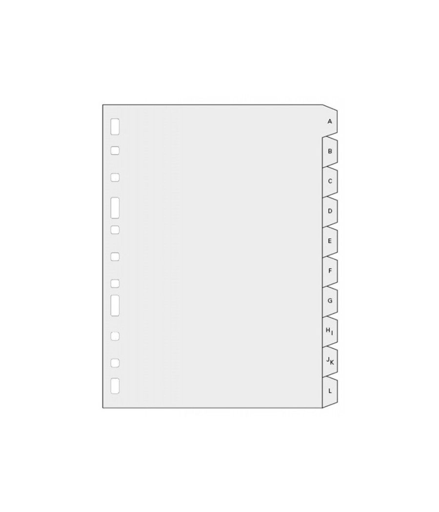 Separador alfabetico multifin 3005 plástico folio natural - Imagen 1