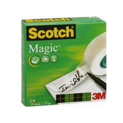 Cinta adhesiva scotch-magic 33 mt x 12 mm - Imagen 1