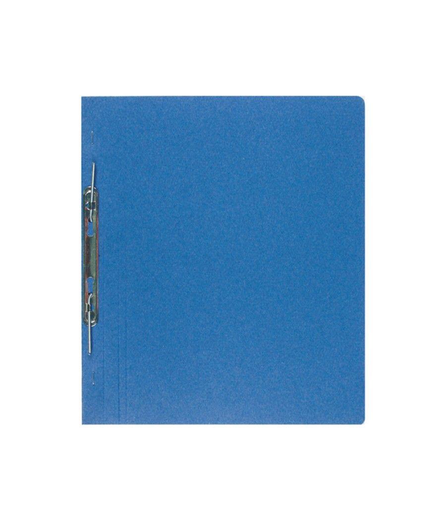 Carpeta gusanillo liderpapel folio cartón azul - Imagen 1
