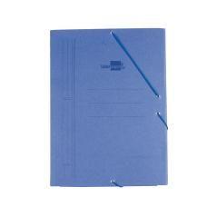 Carpeta liderpapel gomas folio sencilla cartón compacto azul - Imagen 1