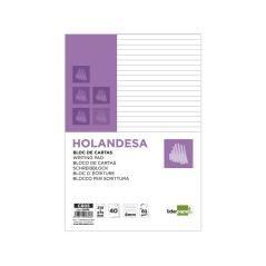 Bloc de cartas liderpapel rayado holandesa 40 hojas 60g/m2 - Imagen 1