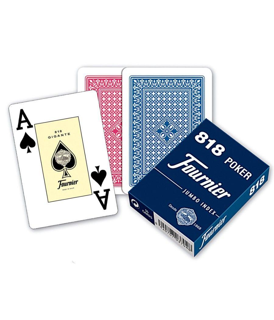 Baraja fournier poker ingles nº 818 55 cartas - Imagen 1