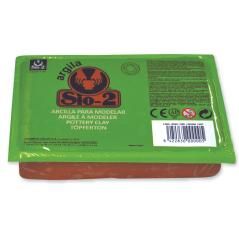 Arcilla argila sio-2 color rojo paquete de 1,5 kg - Imagen 1