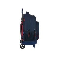 Cartera escolar safta con carro mochila grande con ruedas compact extraible 330x220x450 mm f.c. barcelona - Imagen 1