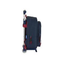 Cartera escolar safta con carro 270x100x330 mm f.c. barcelona corporativa - Imagen 1